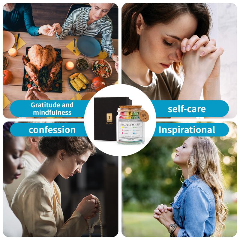 ✨✝️Inspirational Bible Verses Jar 🎁 A Reminder of God's Words💖