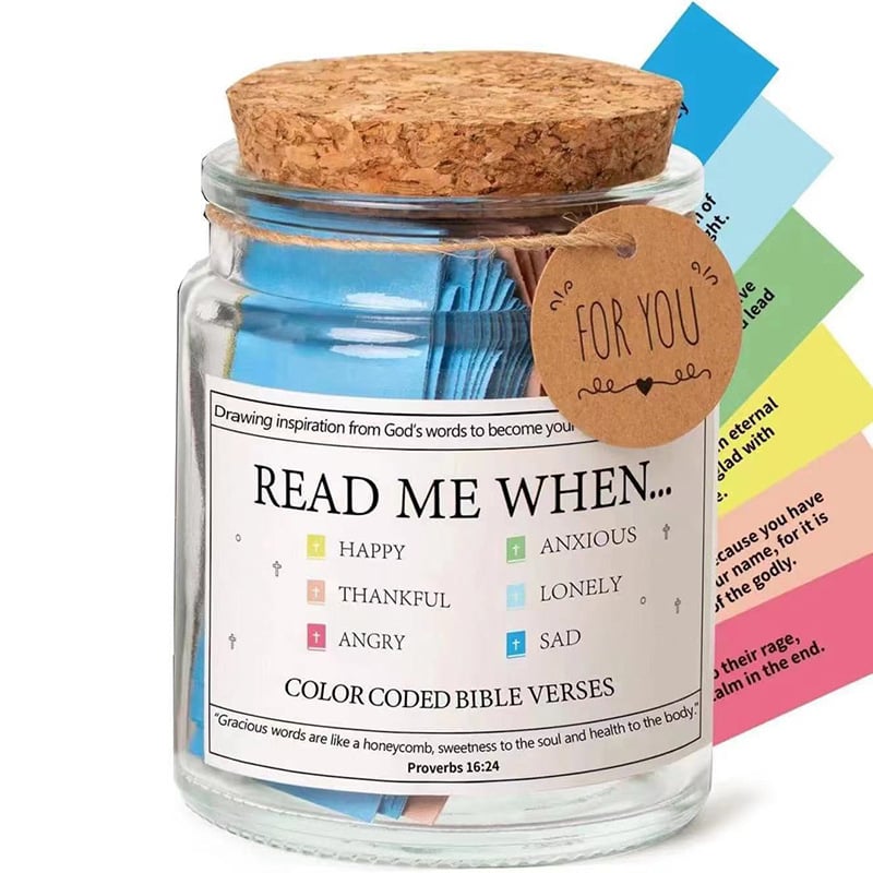 ✨✝️Inspirational Bible Verses Jar 🎁 A Reminder of God's Words💖