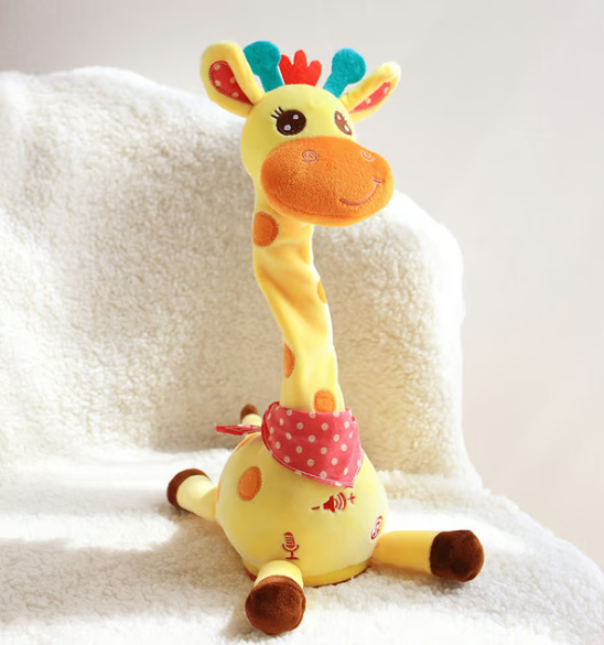 🎉 Best-Selling Musical Giraffe Toy – Sings, Dances & Repeats What You Say! 🦒🎵